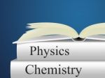 Chemistry Physics Means Non-fiction Science And Chemicals Stock Photo