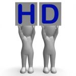 Hd Banners Mean High Definition Television Or High Resolution Stock Photo