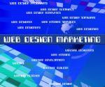 Web Design Marketing Represents Net Www And Designers Stock Photo