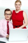 Young Business Couple Stock Photo