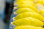 Durian Lobe King Of Fruit Stock Photo