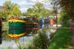 Barges Moored In Metz Lorraine Moselle France Stock Photo
