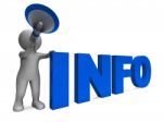 Info Announcement Shows Information Inform And Faq Stock Photo