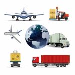 World Wide International Logistics Stock Photo