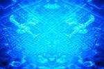 Blue Computer Pcb Abstract Illustration Background Stock Photo