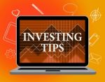 Investing Tips Shows Return On Investment And Advice Stock Photo