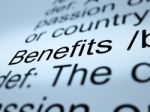 Benefits Word Stock Photo