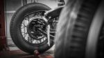 Front Wheel And Tire Of Antique Car Stock Photo