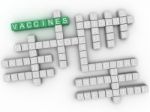3d Imagen Vaccine, Word Cloud Concept Stock Photo
