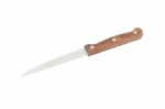 Kitchen Knife Blade Jag From Tail On White Background Stock Photo