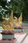Thai Traditional Sculpture In Buddhist Temple Stock Photo