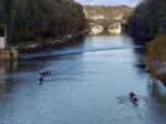 Durham, County Durham/uk - January 19 : Kayaking Along The River Stock Photo