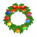Christmas Wreath Stock Photo
