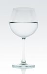 Water With Wine Glass Stock Photo