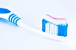 Blue Toothbrush Stock Photo