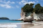 Cathedral Cove Beach Near Hahei In New Zealand Stock Photo