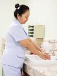 Medical Cleanup - Washing Hands Stock Photo