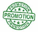 Promotion Stamp Stock Photo