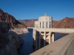 View Of Hoover Dam Stock Photo