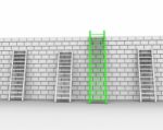 Brick Wall Represents Chalenges Ahead And Brickwall Stock Photo