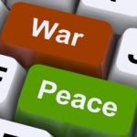 Peace War Keys Stock Photo