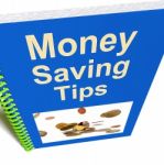 Money Saving Tips Book Stock Photo