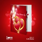 Red Love Heart, Valentines Day Concept Stock Photo