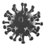 Electronic Microscope View Of Covid-19 Sars, Coronavirus, Sars-c Stock Photo