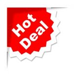 Hot Deal Represents Best Price And Business Stock Photo
