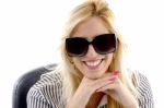 Businesswoman Wearing Sunglasses Stock Photo