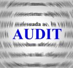 Audit Definition Means Validation Analysis And Inspect Stock Photo