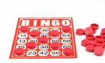Red Bingo Stock Photo
