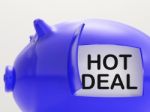 Hot Deal Piggy Bank Means Best Price And Quality Stock Photo