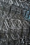 Ai Weiwei's New Forever Sculpture  Outside London's Gherkin Buil Stock Photo