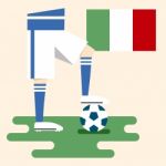 Italy National Soccer Kits Stock Photo