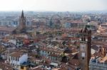 View Of Verona From The Lamberti Tower Stock Photo