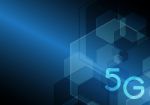 5g Technology Abstract Hexagonal Background Stock Photo