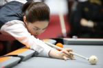 Incheon - July 3 Cha Yu-ram Billiard Player Stock Photo