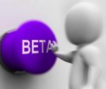 Beta Pressed Shows Software Trials And Versions Stock Photo