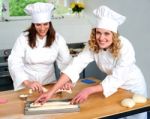 Smiling Female Chefs Stock Photo
