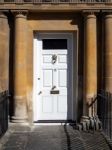 The Front Door Of A House In The Circus In Bath Stock Photo