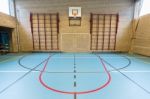 Empty Dutch Gymnasium For School Sports Stock Photo