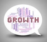 Growth Bubble Means Improvement Rise And Development Stock Photo