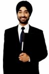 Corporate Indian Guy Over White Stock Photo