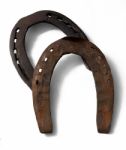 Double Luck Horse Shoes Stock Photo