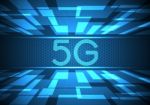5g Technology Abstract Rectangle Background Stock Photo