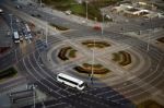 Large Roundabout On Marszalkowska Street Near Centrum Tram Stati Stock Photo