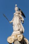 Classical Athena Statue Stock Photo