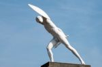 Statue Of A Naked Male Warrior At The Charlottenburg Palace In B Stock Photo