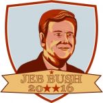 Jeb Bush President 2016 Shield Stock Photo